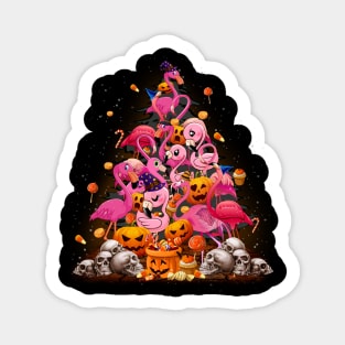 Flamingo halloween Sticker